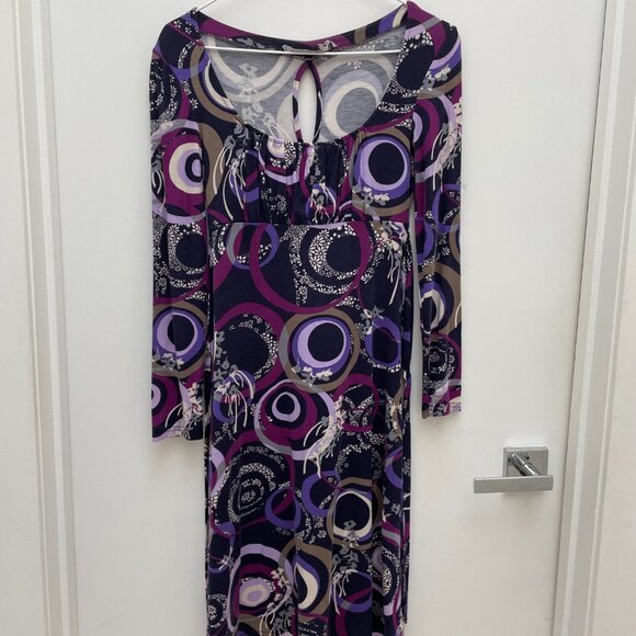 Purple fantasy dress with matching angora cardigan made in Italy - Picture 5 of 5